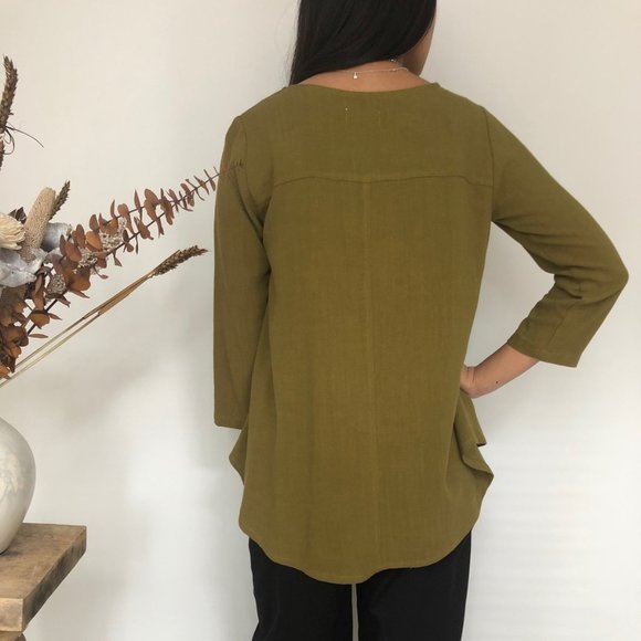 Amanda Moss Neala Marigold Yellow Crew Neck 🇨🇦 - Picture 6 of 6